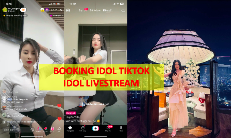 Booking kols Idol tiktok